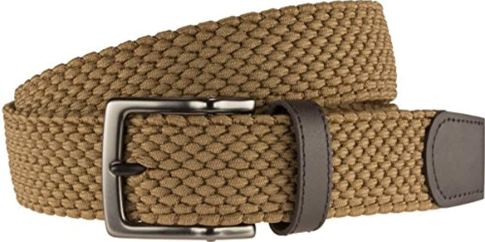 Nike Golf G-Flex Brown Leather Belt Sz 32