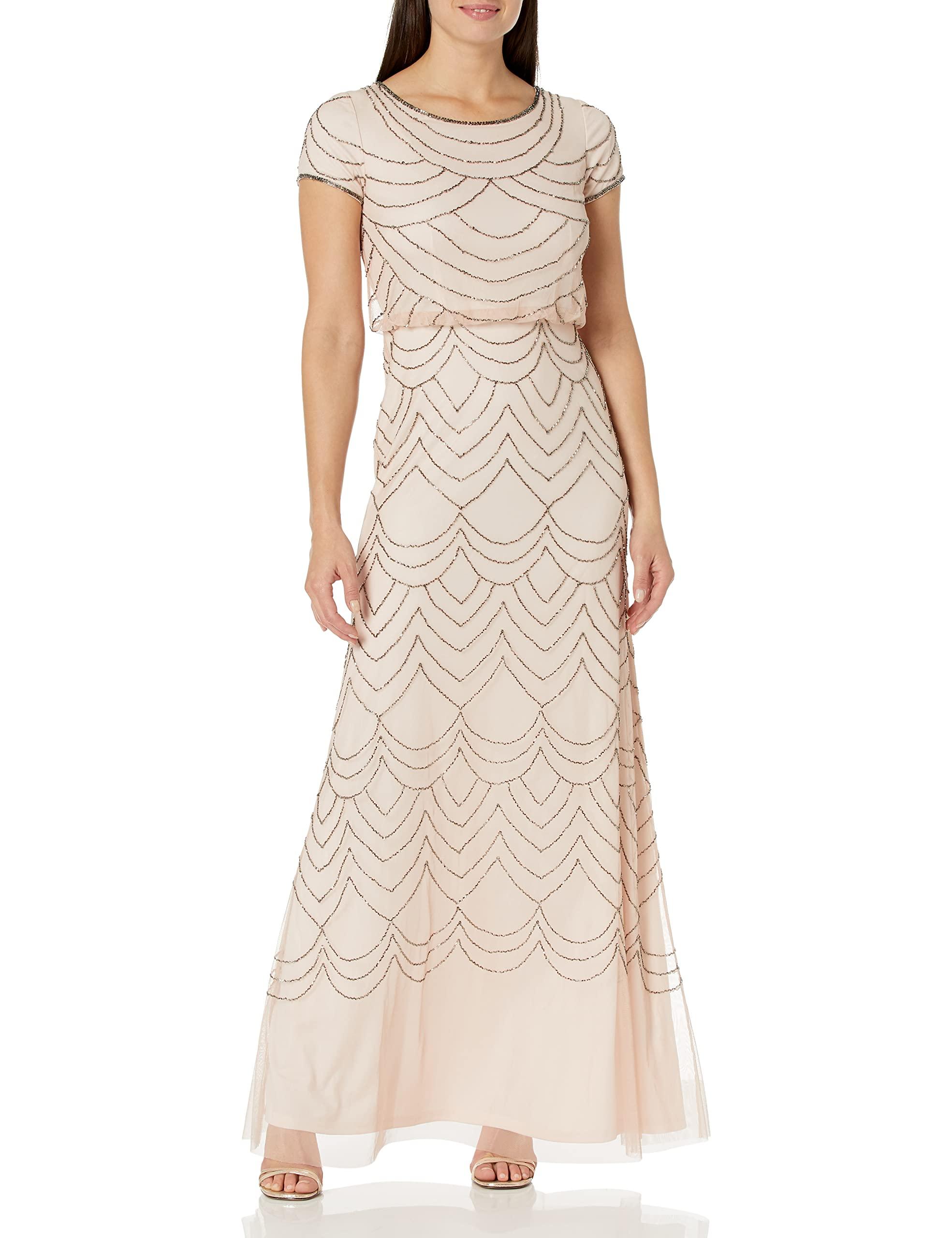 Adrianna Papell Art Deco Beaded Blouson Dress sz 8 in 2023 | Blouson dress,  Colorful dresses, Fashion