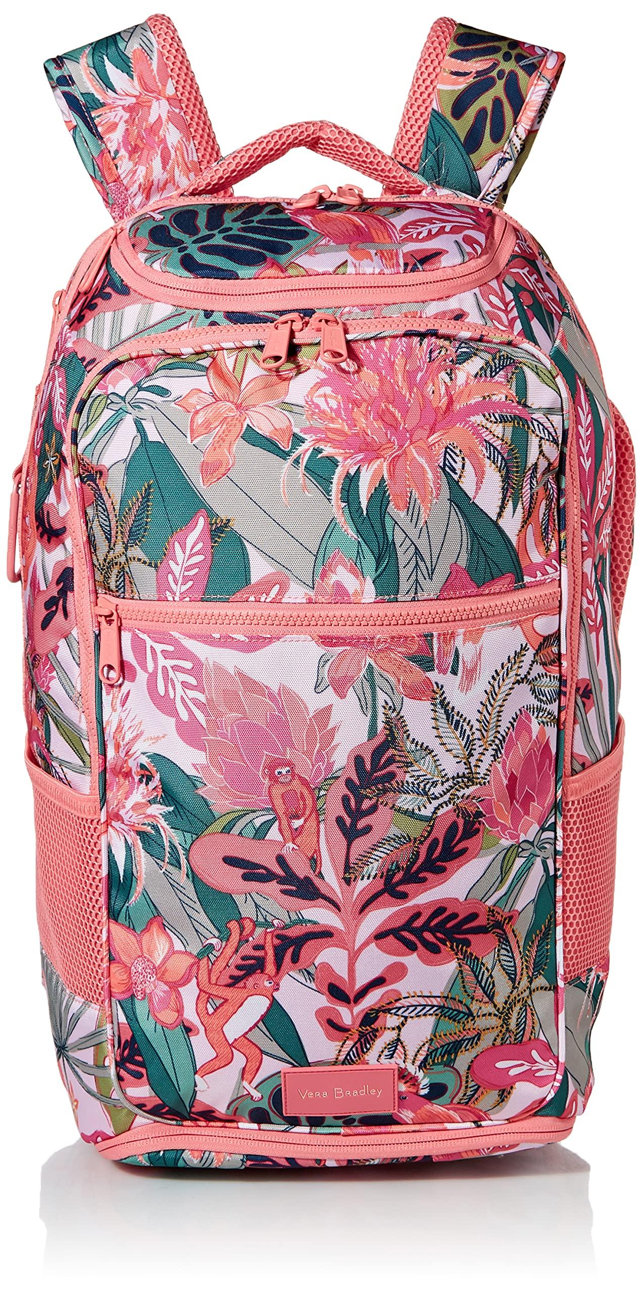Vera Bradley Recycled Lighten Up Reactive Journey Backpack in Red Lyst