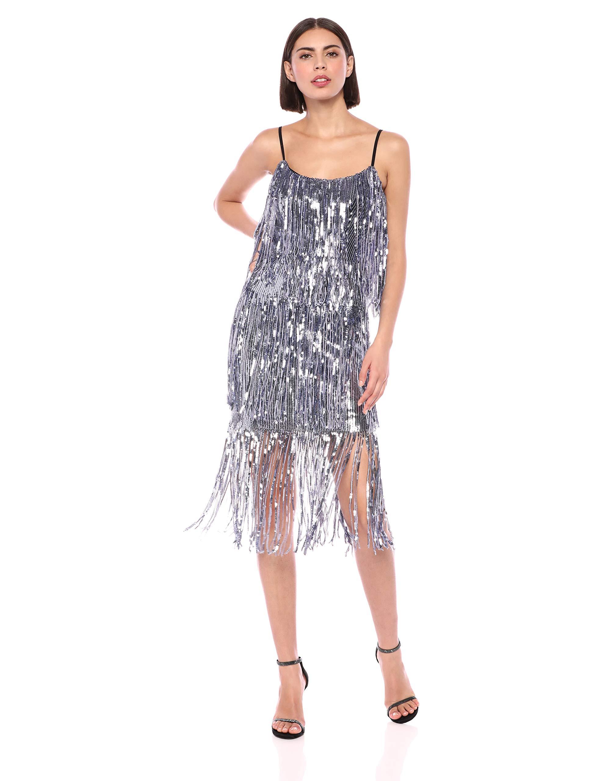 roxy sequin fringe dress