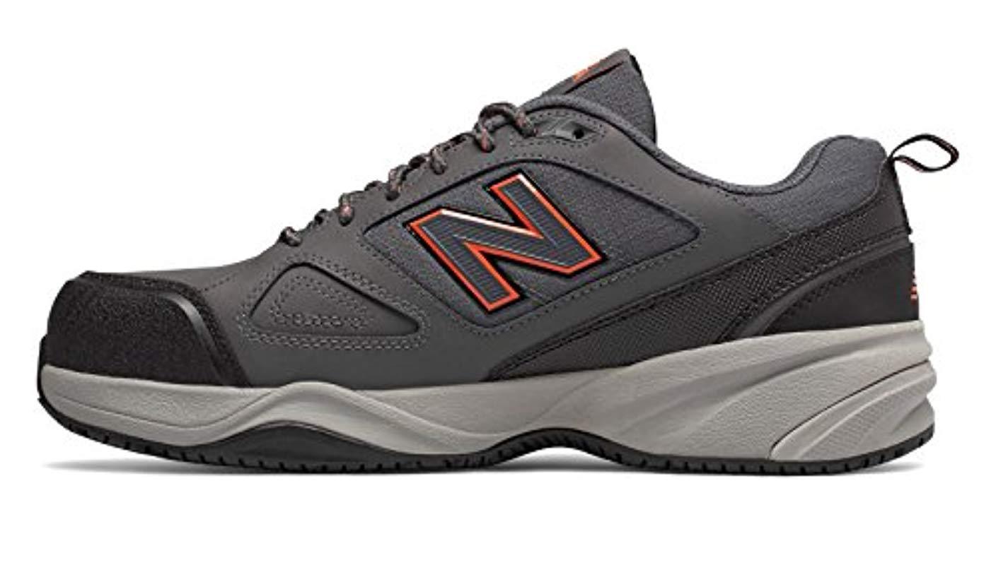 Balance Leather 627v2 in Grey/Orange 