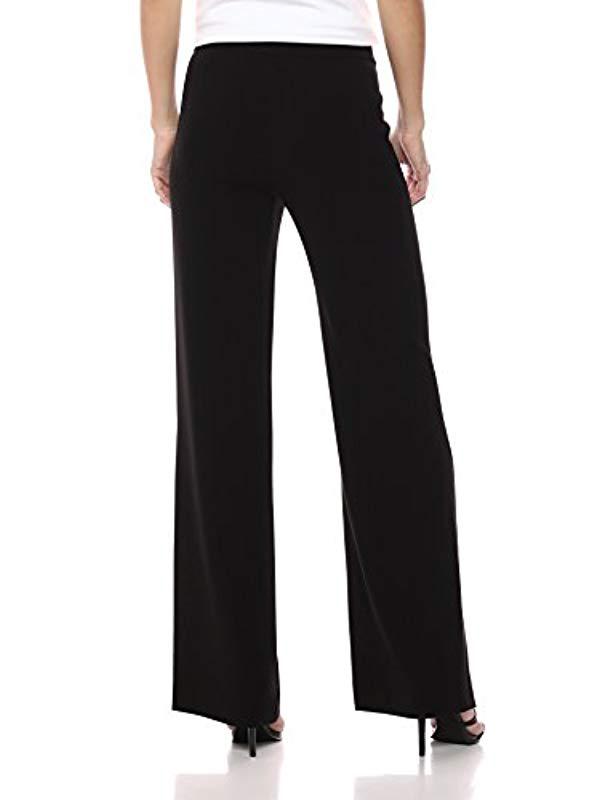 Theory Wide Leg High Slit Pant in Black - Save 76% - Lyst