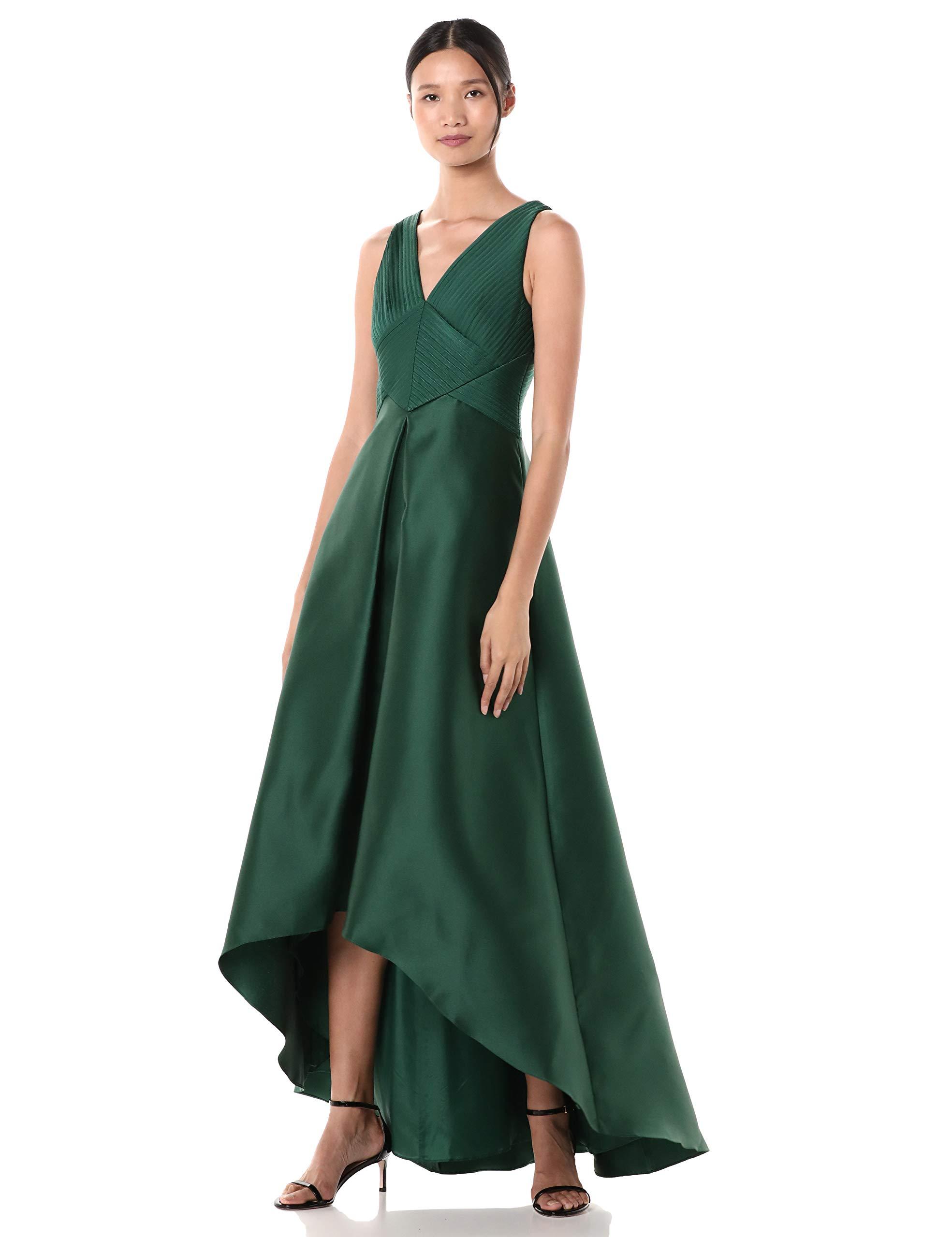 high low mikado gown