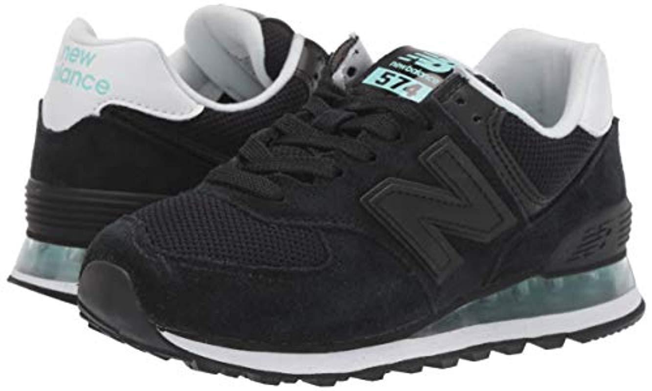New Balance Suede Iconic 574 V2 Sneaker, Black/light Reef, 7 D Us ... New Balance Suede Iconic 574 V2 Sneaker, Black/light Reef, 7 D Us ...