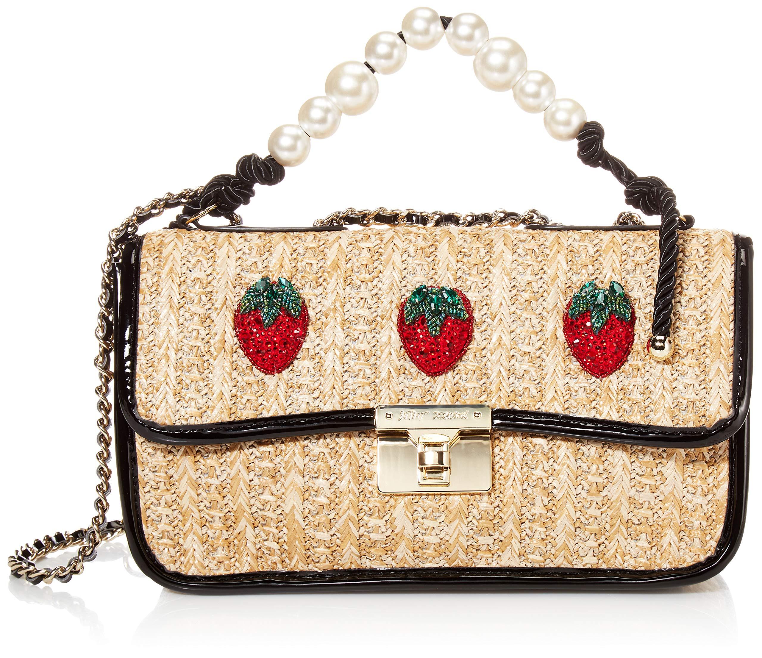 Betsey Johnson Strawberry Fields Pearl Top Handle Shoulder Bag in Pink Lyst