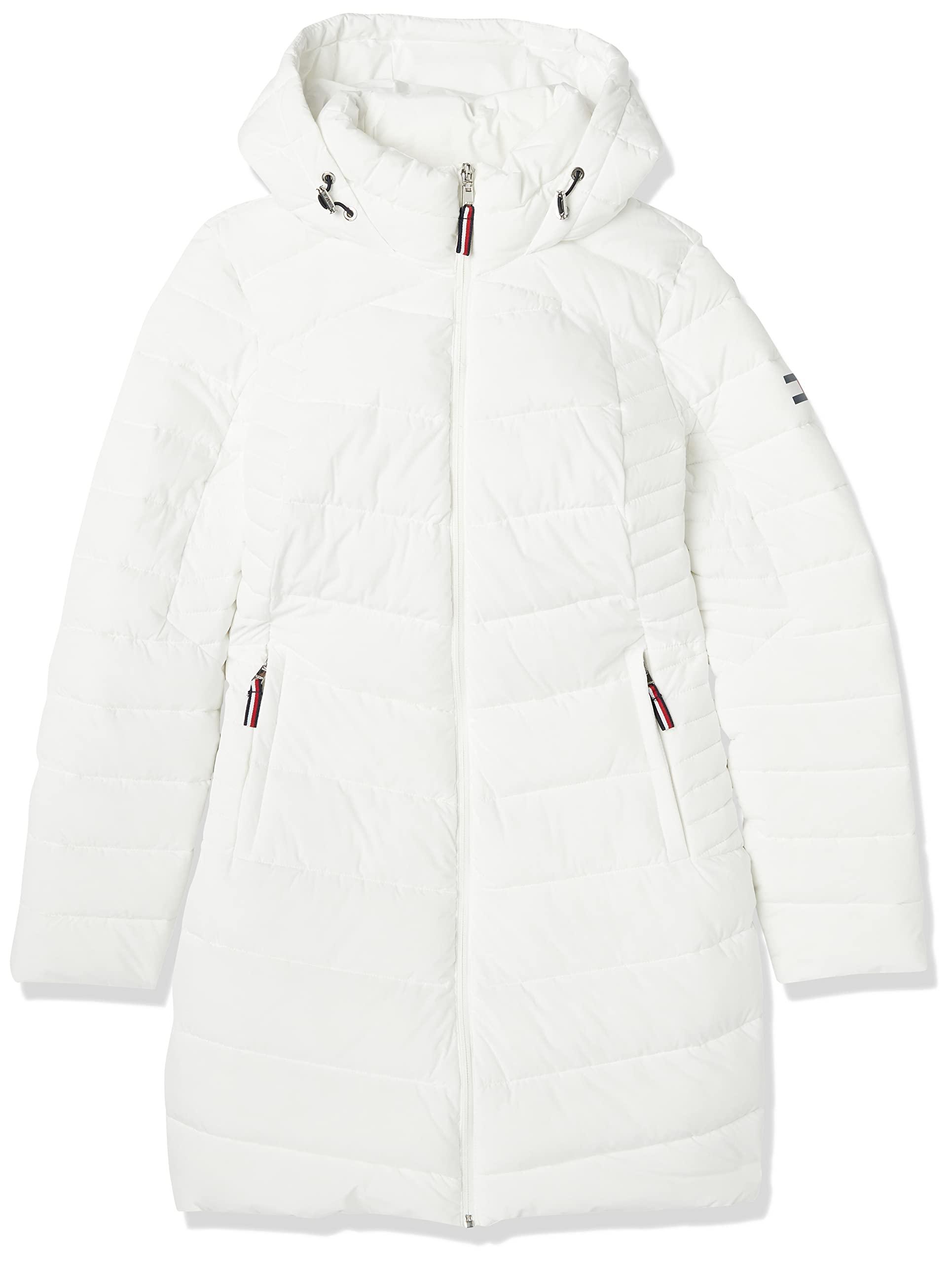 Tommy Hilfiger Tw2mp164-wht-medium Long Packable Jacket in White | Lyst