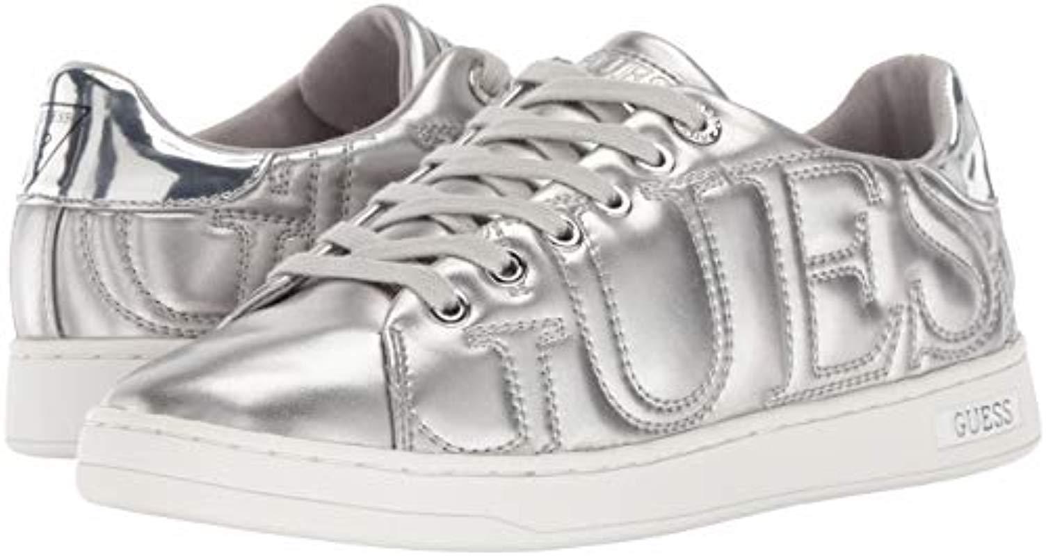 guess sneakers silver