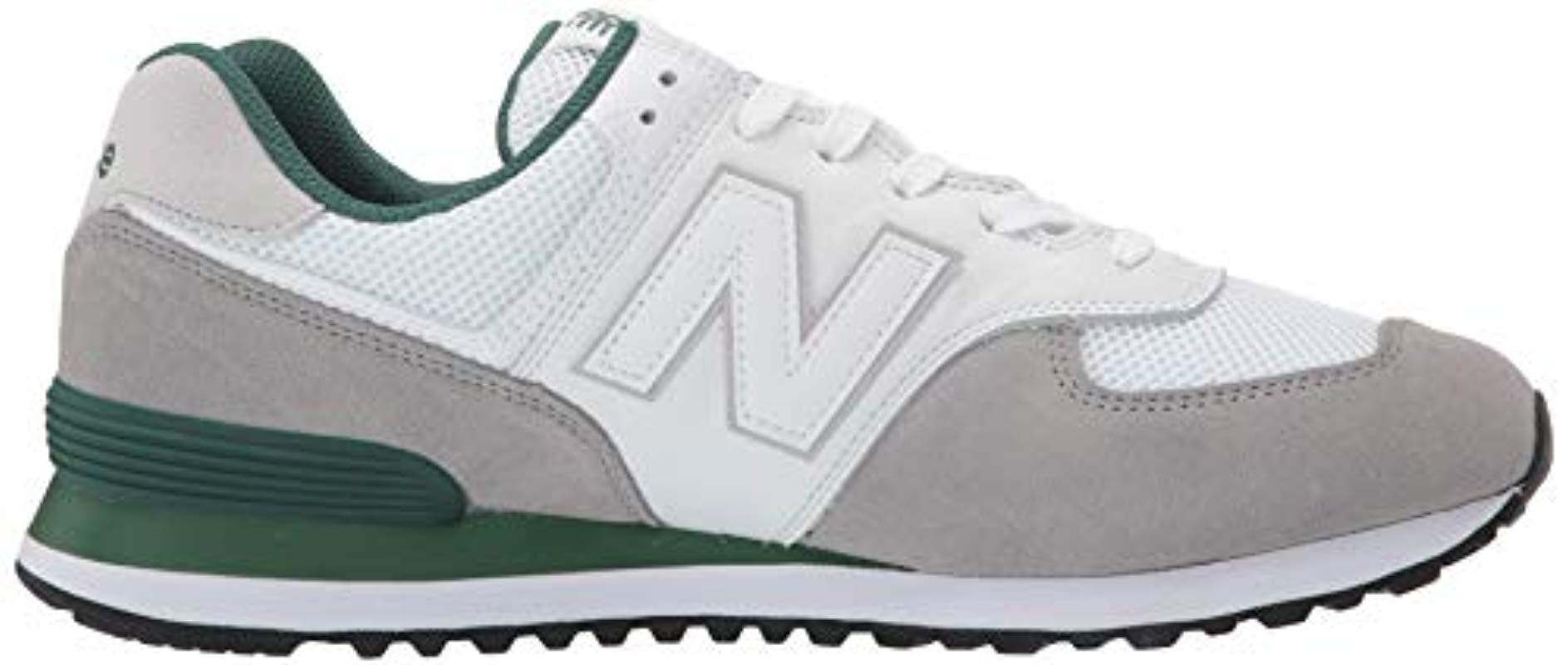 new balance 574 marblehead with team forest green