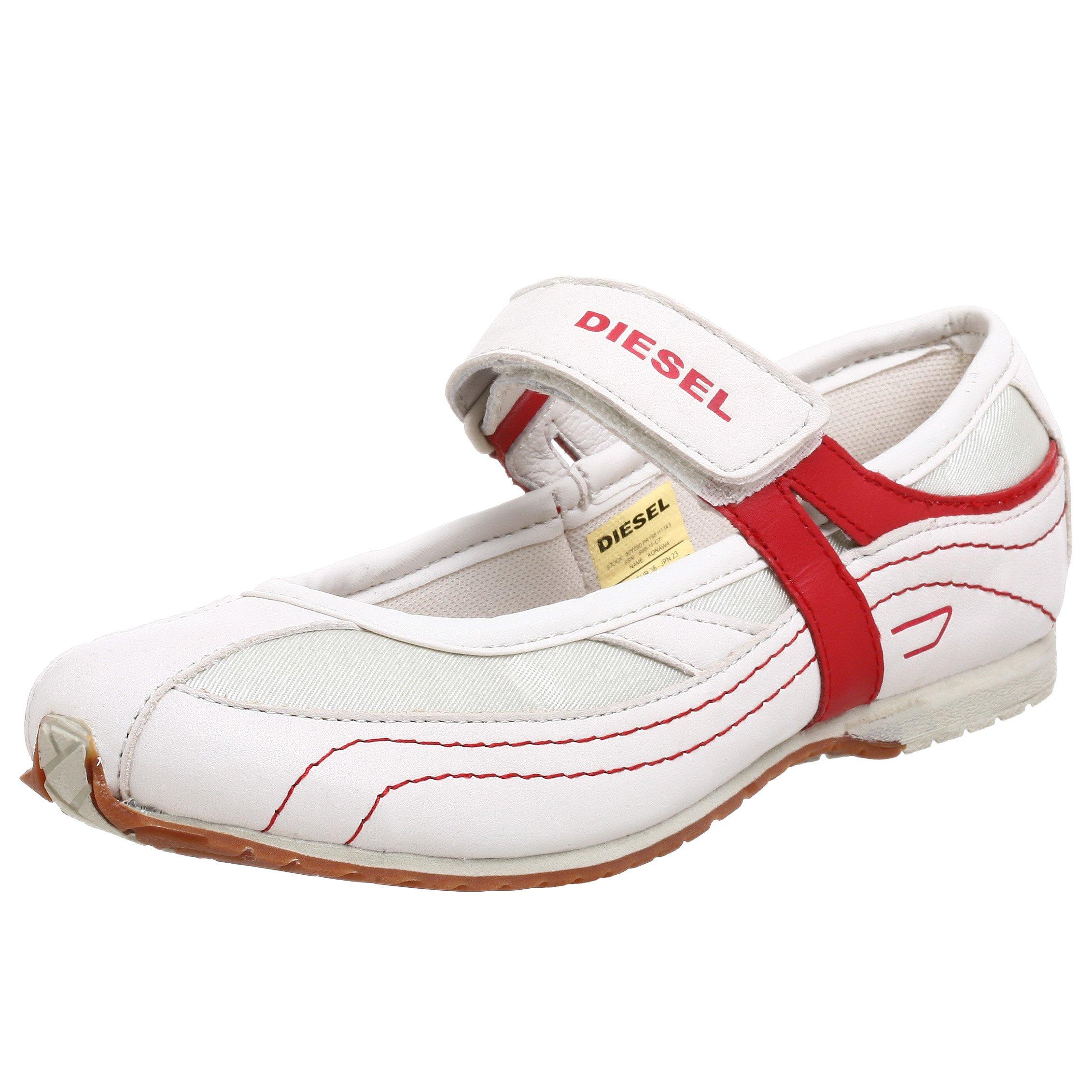 DIESEL Konawa Mary Jane Flat,off White 
