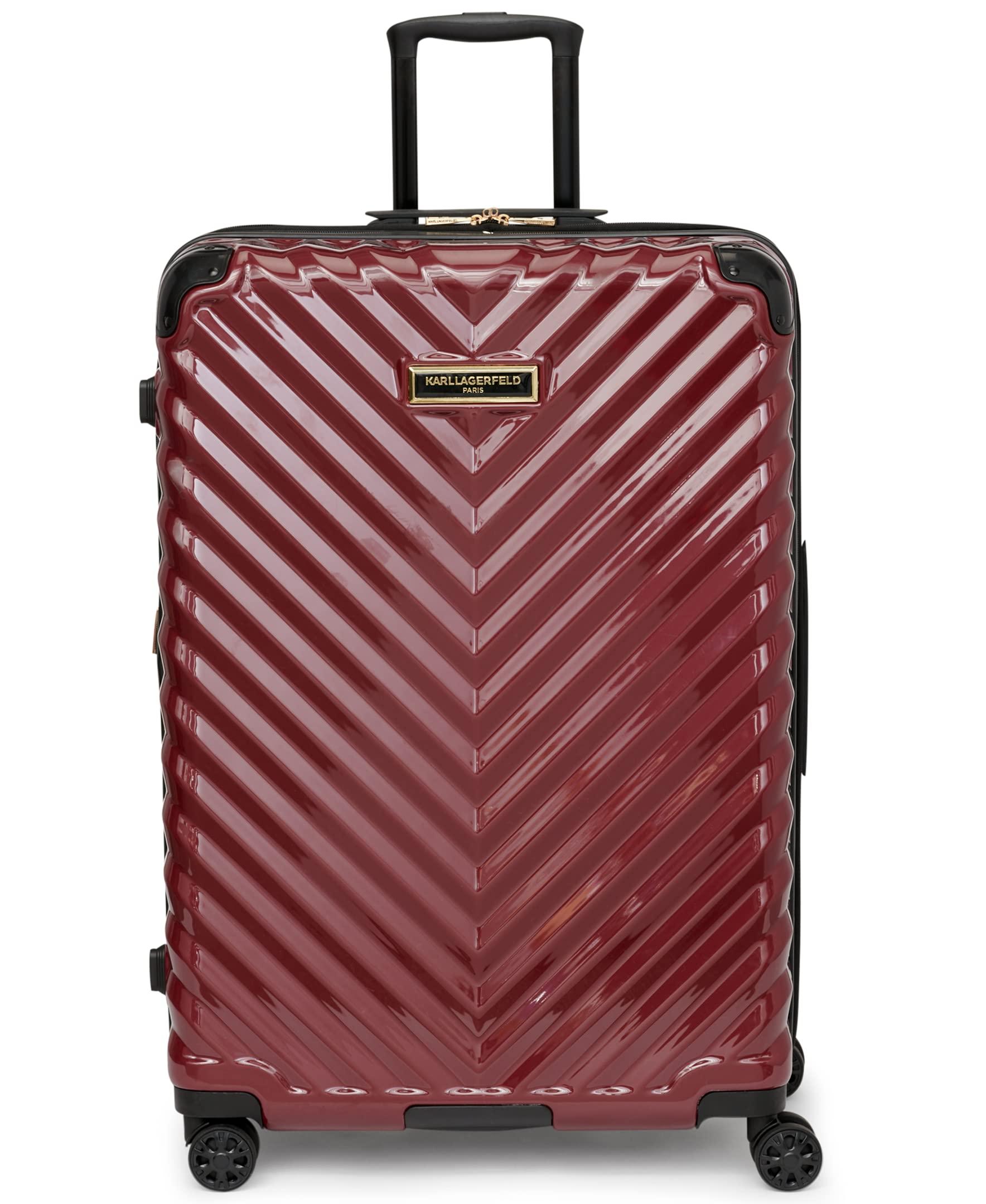 Karl Lagerfeld Karl Lagerfeld Chevron 28" Hardside Spinner luggage in