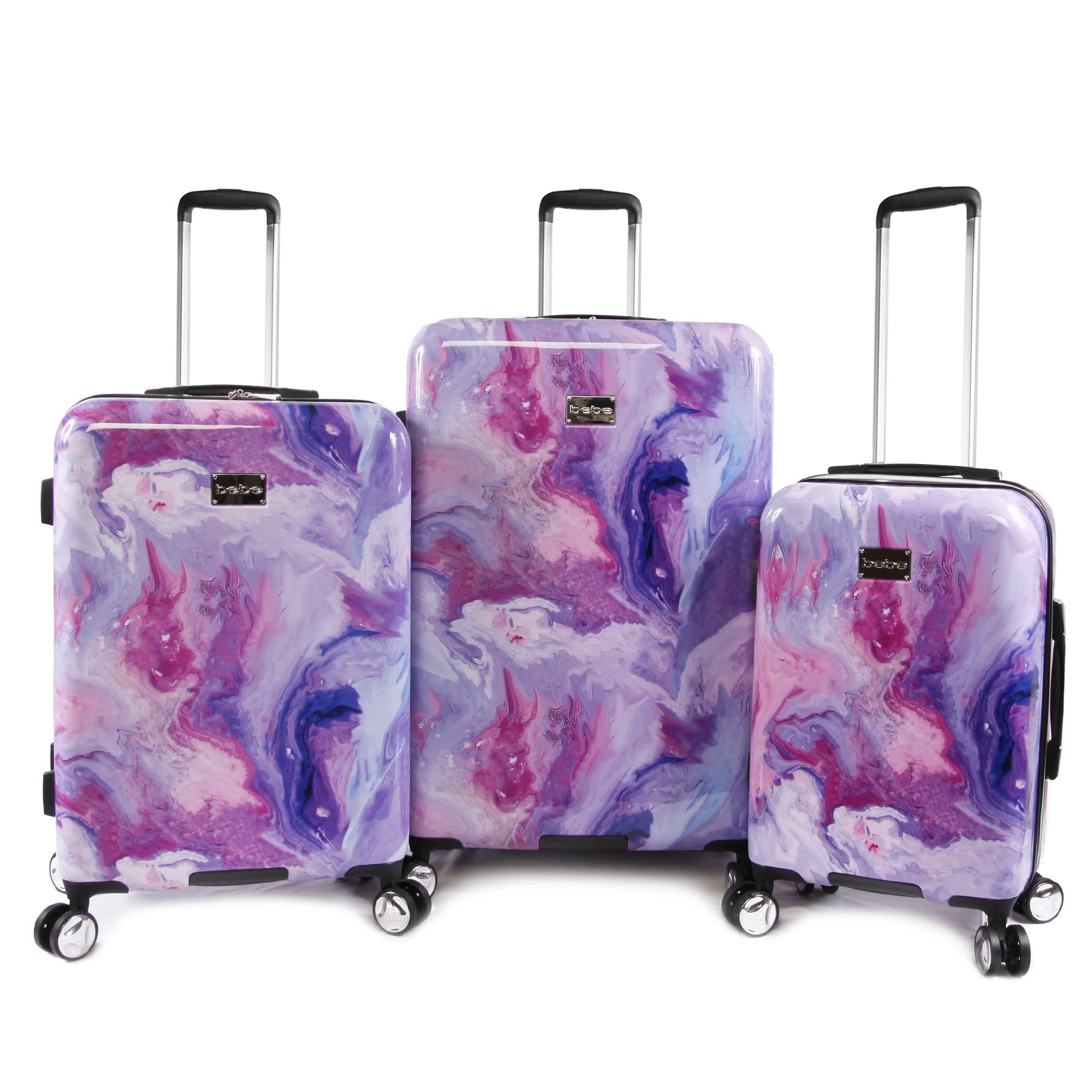 Bebe Juni 3pc Spinner Suitcase Set in Purple | Lyst