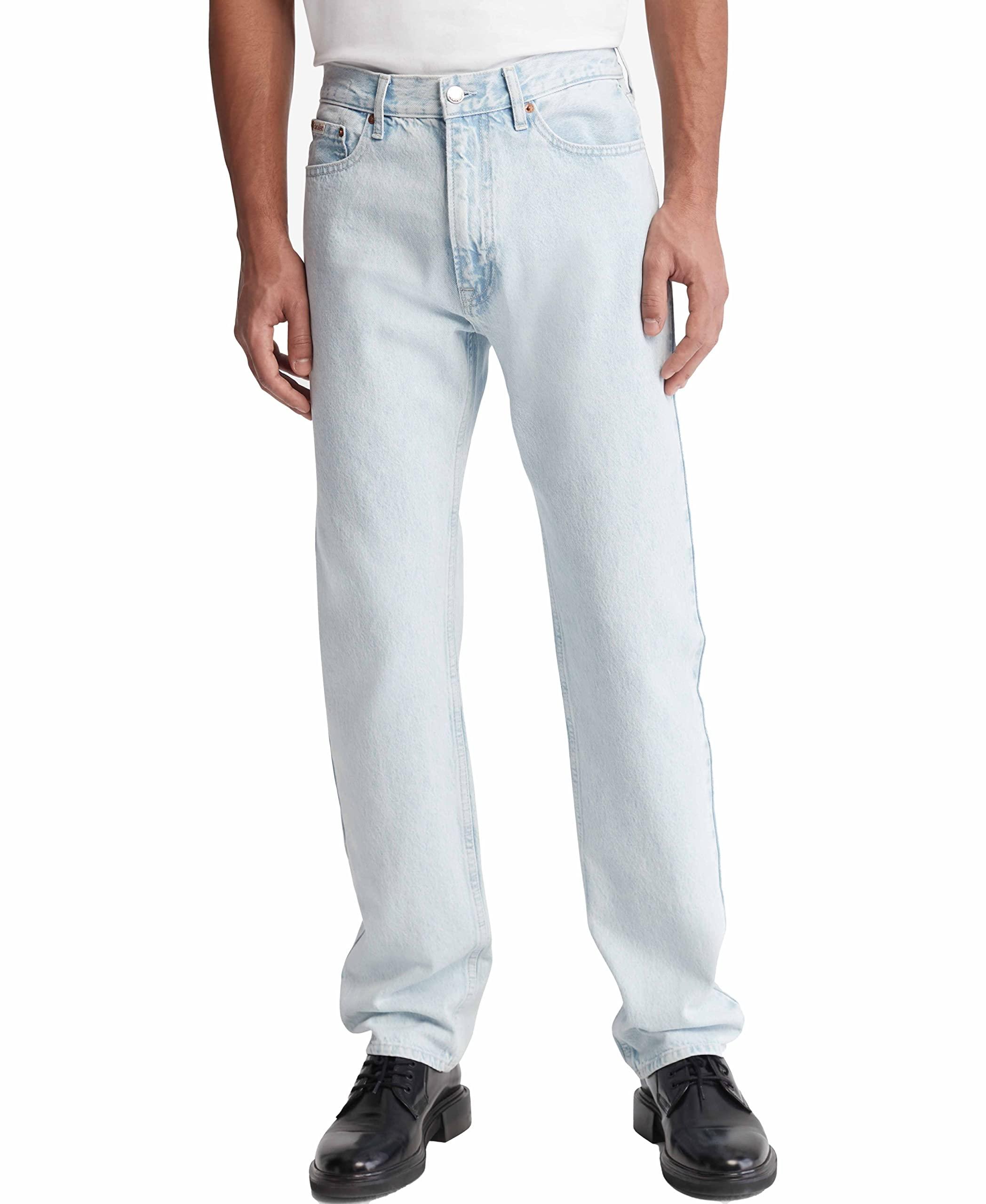 Calvin Klein Standard Straight-fit Jeans in Blue for Men | Lyst