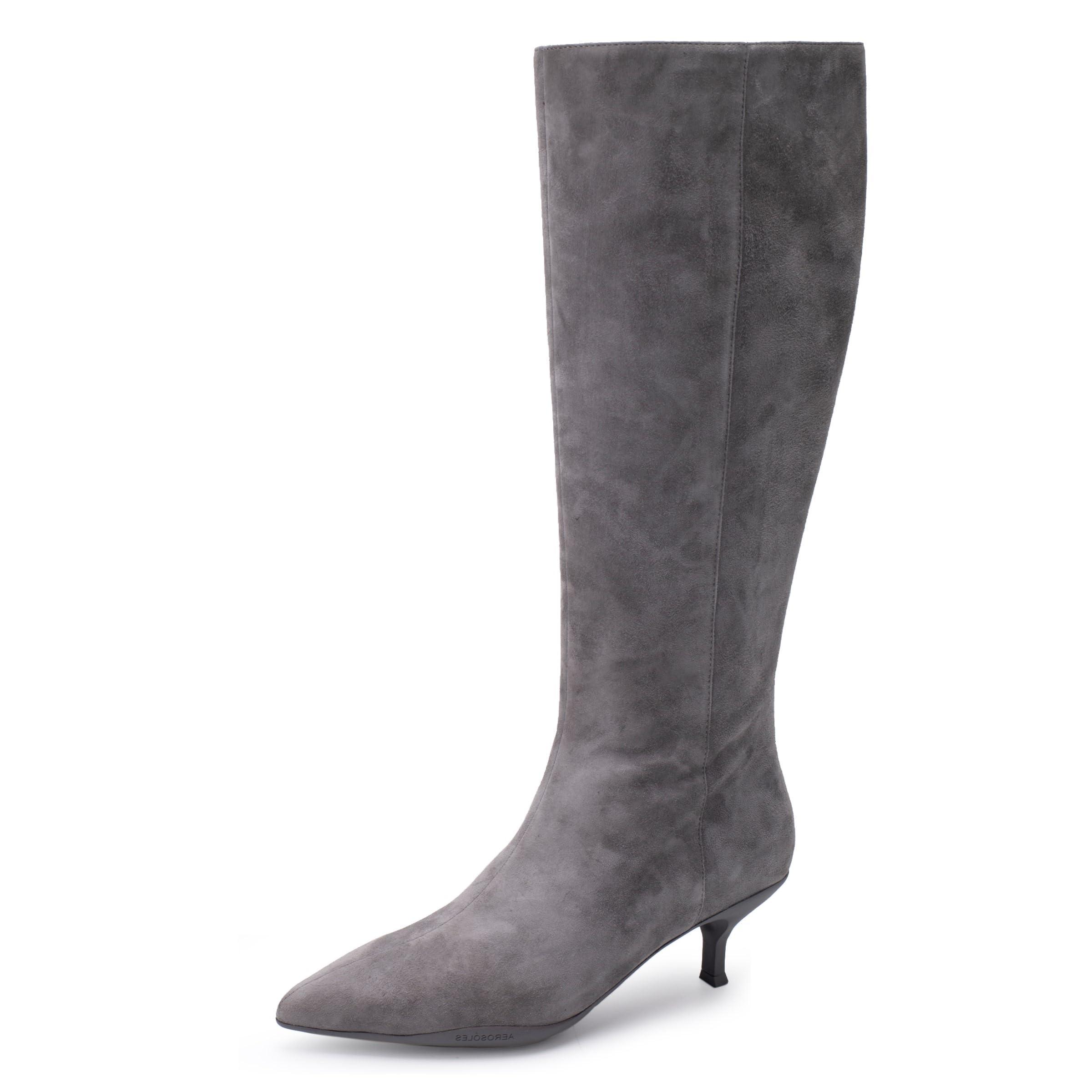 Aerosoles gray boots hot sale