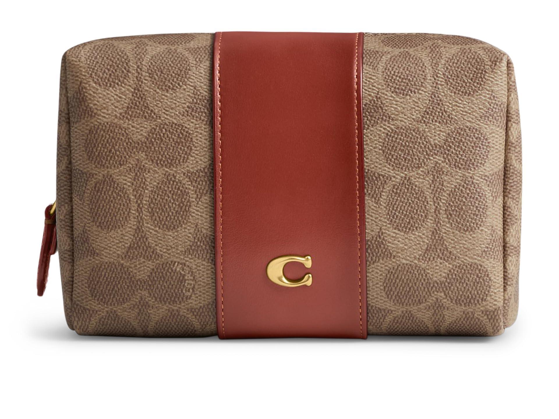 ■Coach■ Essential Cosmetic Pouch Signature CR514 B4NQ4 COACH® | Essential Cosmetic Pouch In Signature Canvas