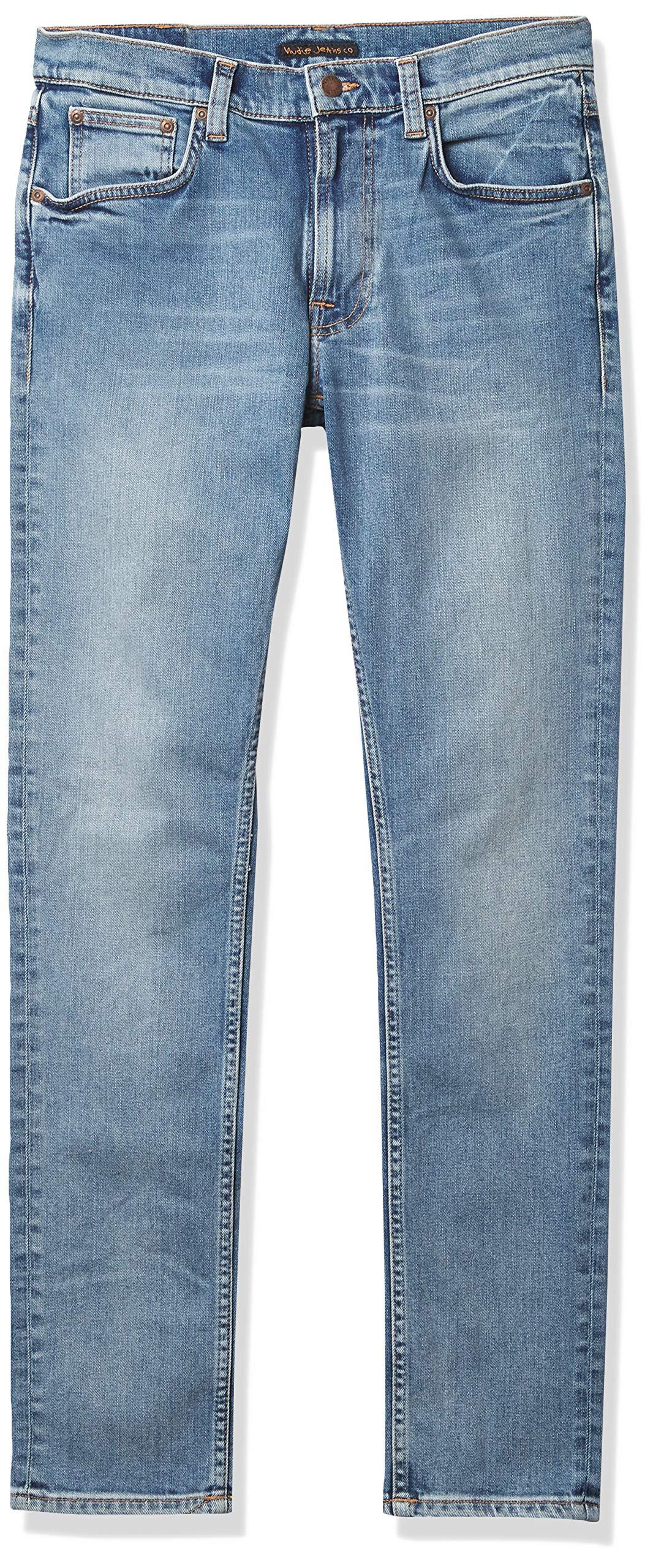 Nudie Jeans Cotton Lean Dean Indigo Salt in Blue - Save 3% - Lyst