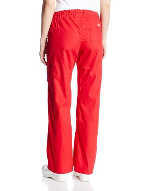 Dickies Tall Eds Signature Jr. Fit Drawstring Cargo Pant in Red Lyst