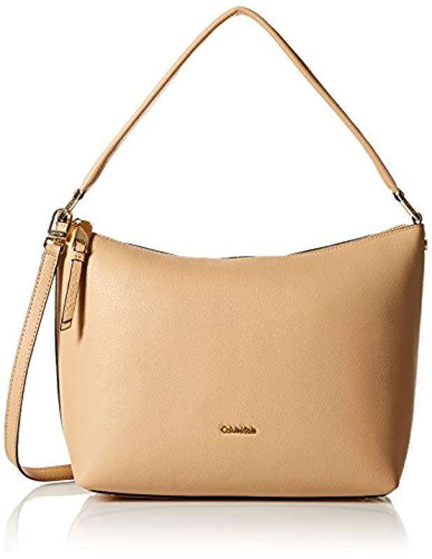 calvin klein angelina pebble hobo