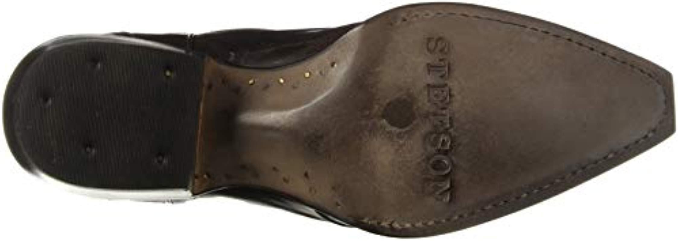 Stetson Brown Calf Vamp Black 138243shaft Cody