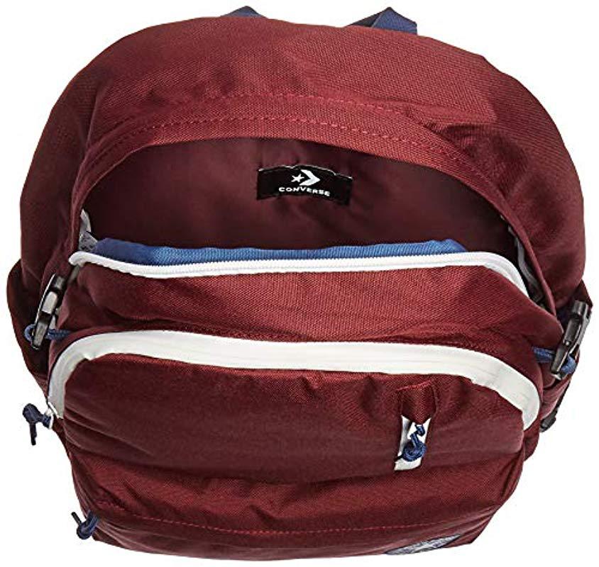 burgundy converse backpack