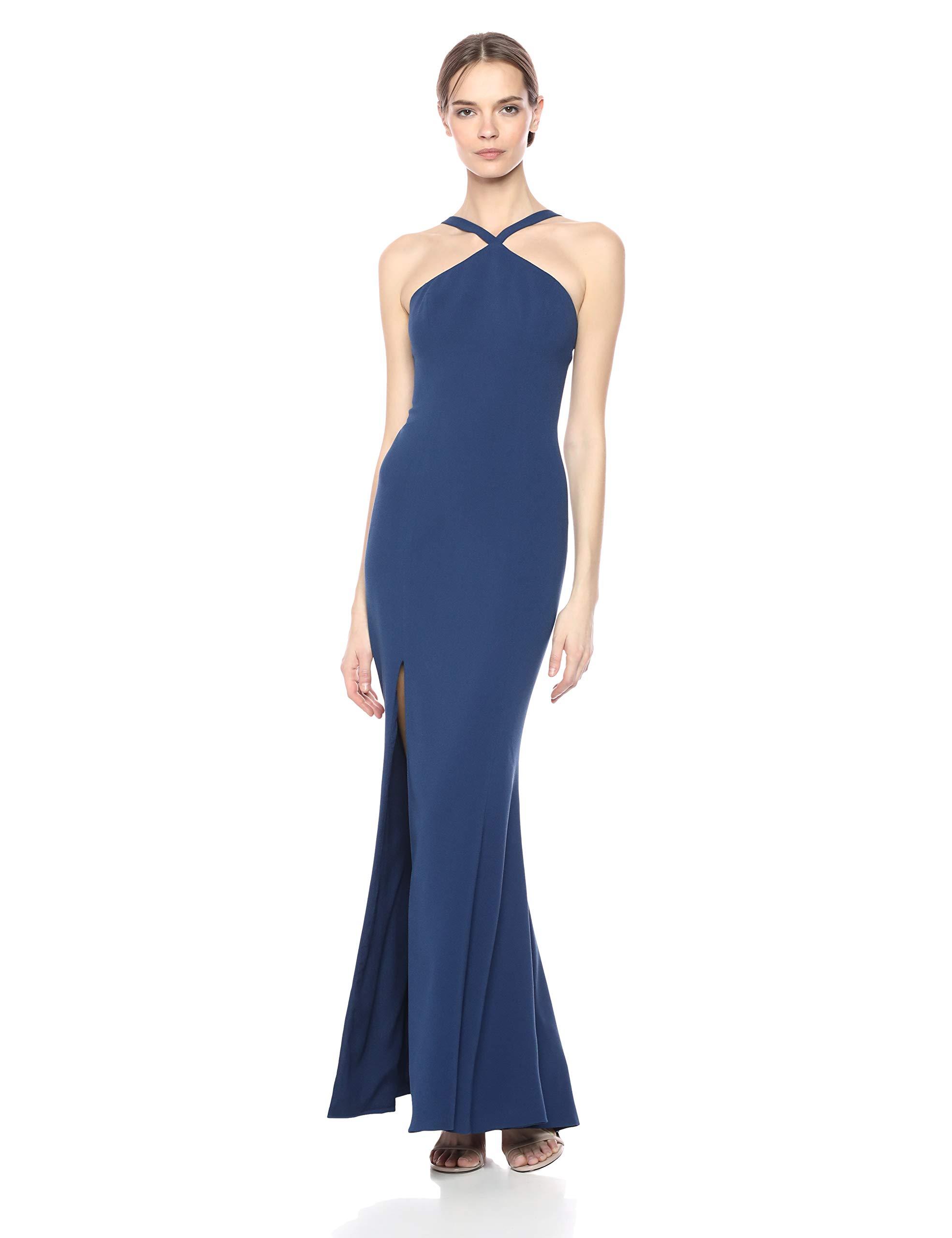 dress the population tessa halter midi dress