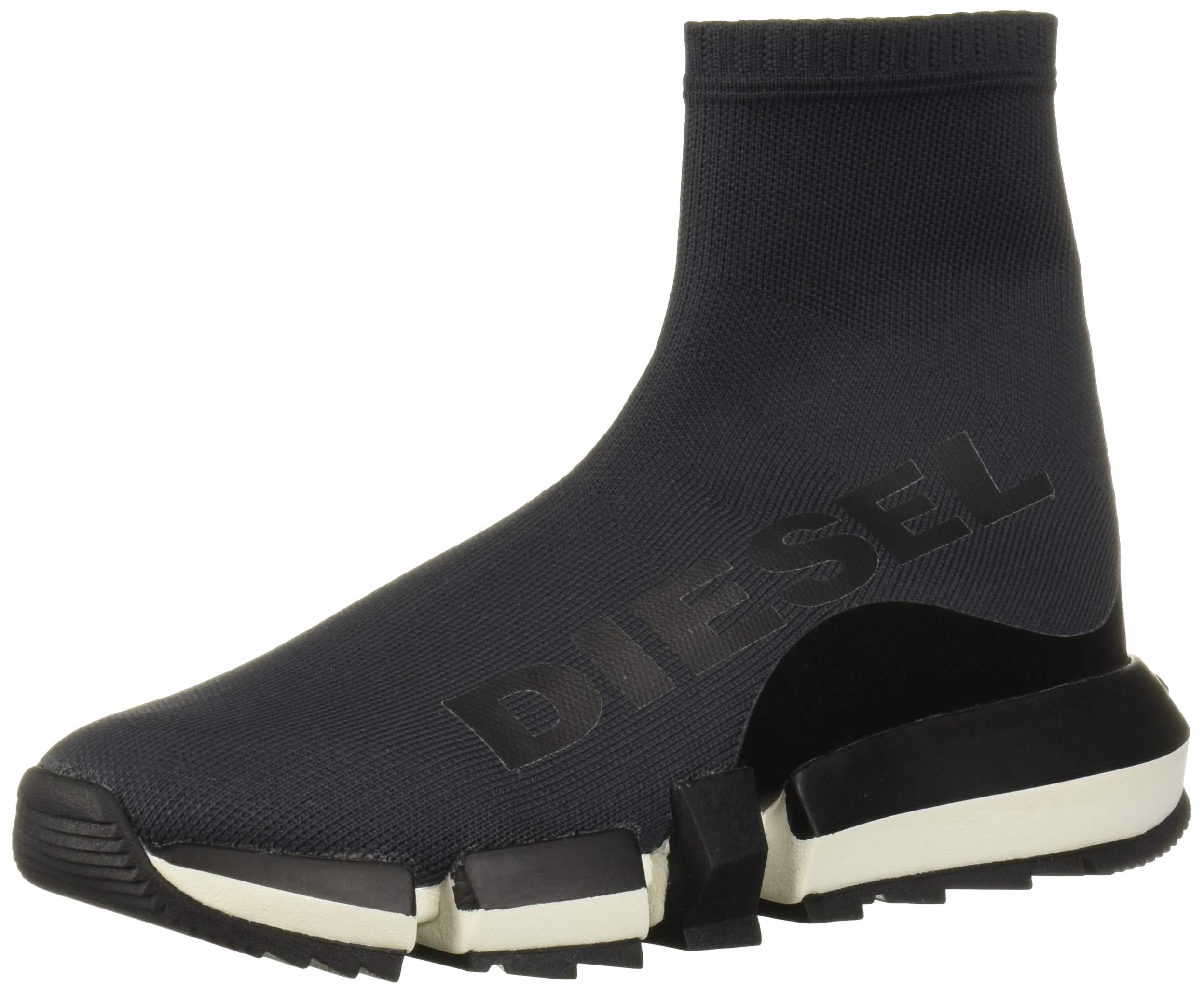 DIESEL H-padola High Sock W-sneaker Mid in Black - Lyst