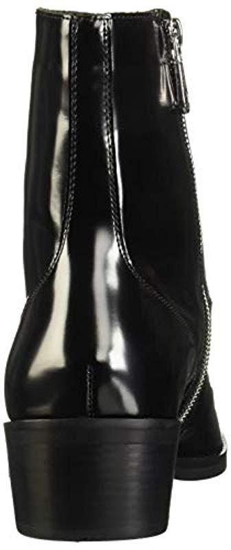 Calvin Klein Alden Box Calf Fashion Boot in Black for Men | Lyst