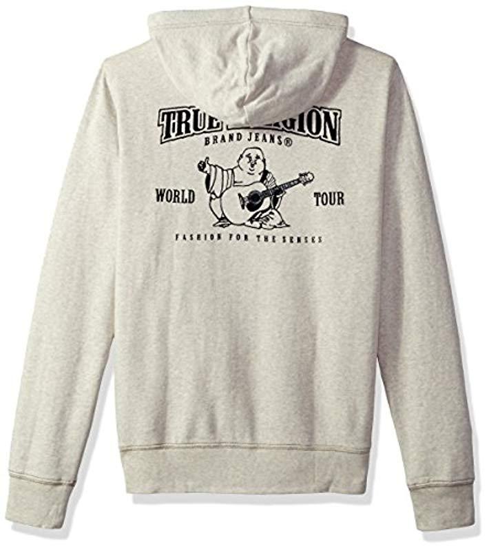 true religion grey sweater