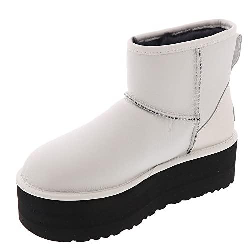 UGG Classic Mini Platform Boots in White | Lyst
