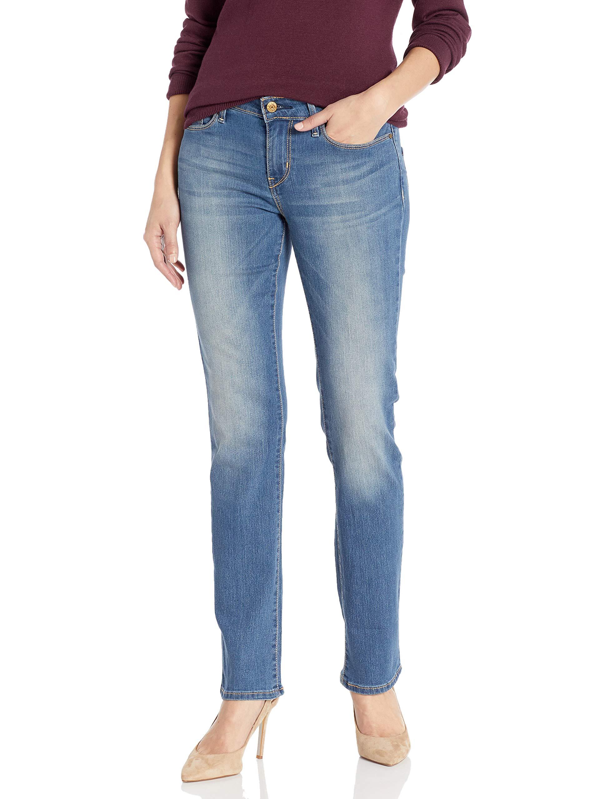 signature modern straight jeans