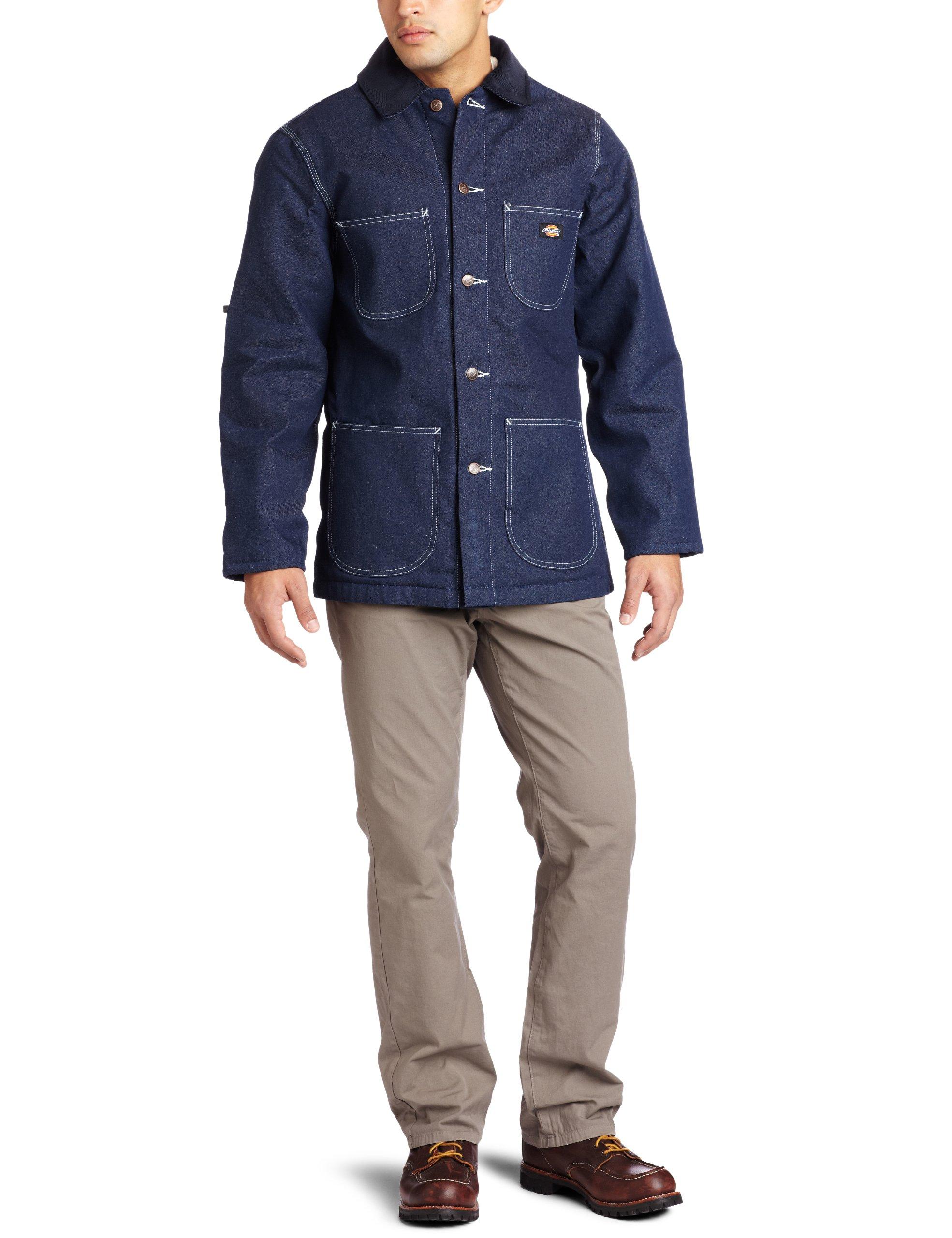 dickies denim chore coat