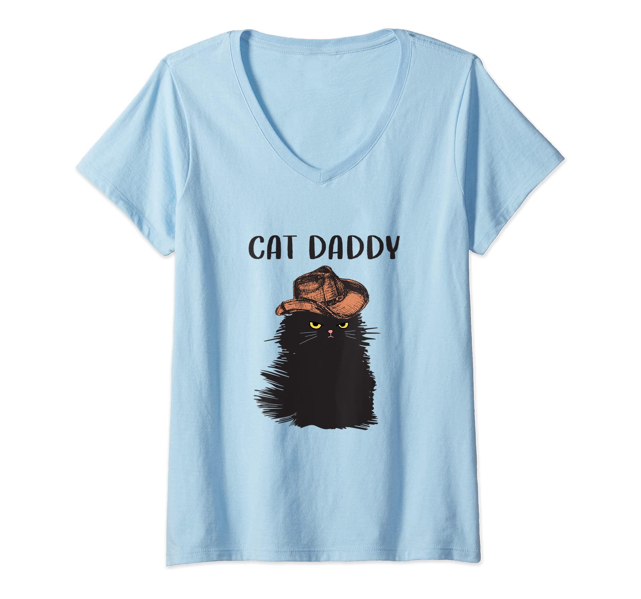 Caterpillar S Father's Day 2023 Cat Dad Gifts For Meow Cat Daddy Vneck