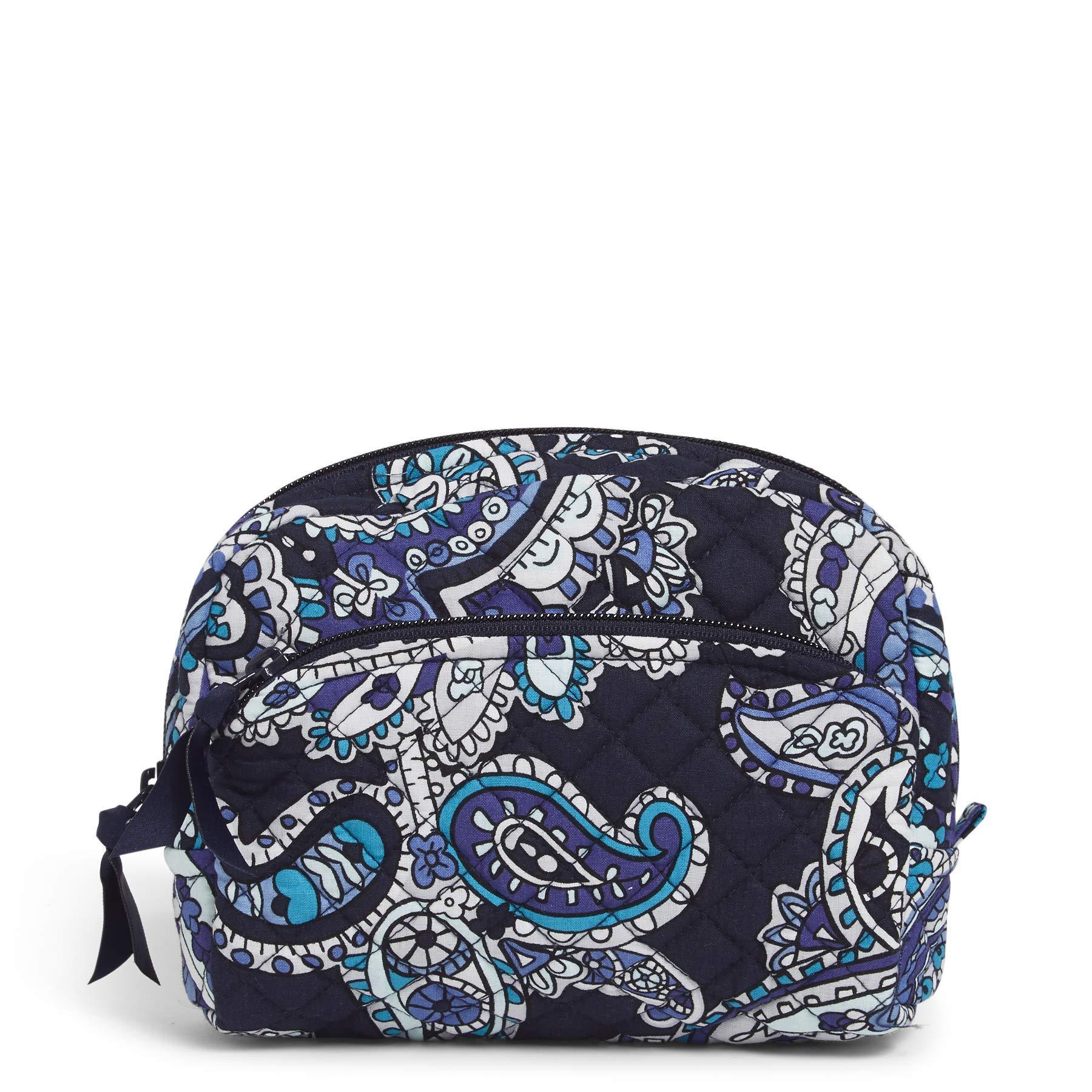 Vera Bradley Signature Cotton Mini Cosmetic Makeup Bag in Deep Night