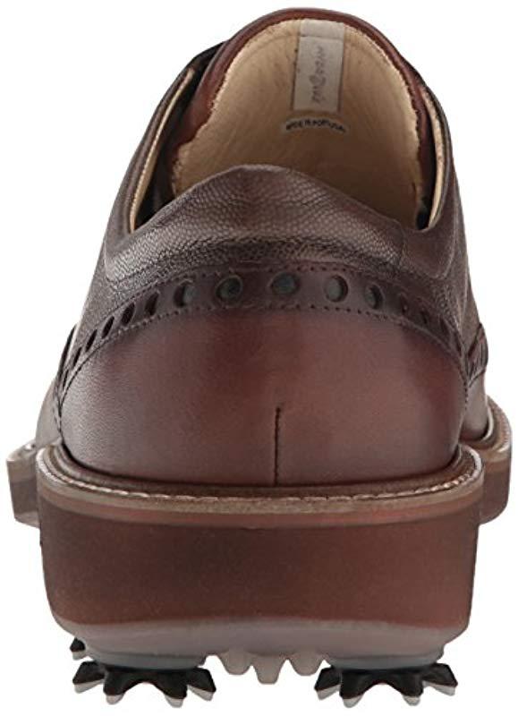 Ecco Leather 's Lux Golf Shoes in Brown for Men | Lyst