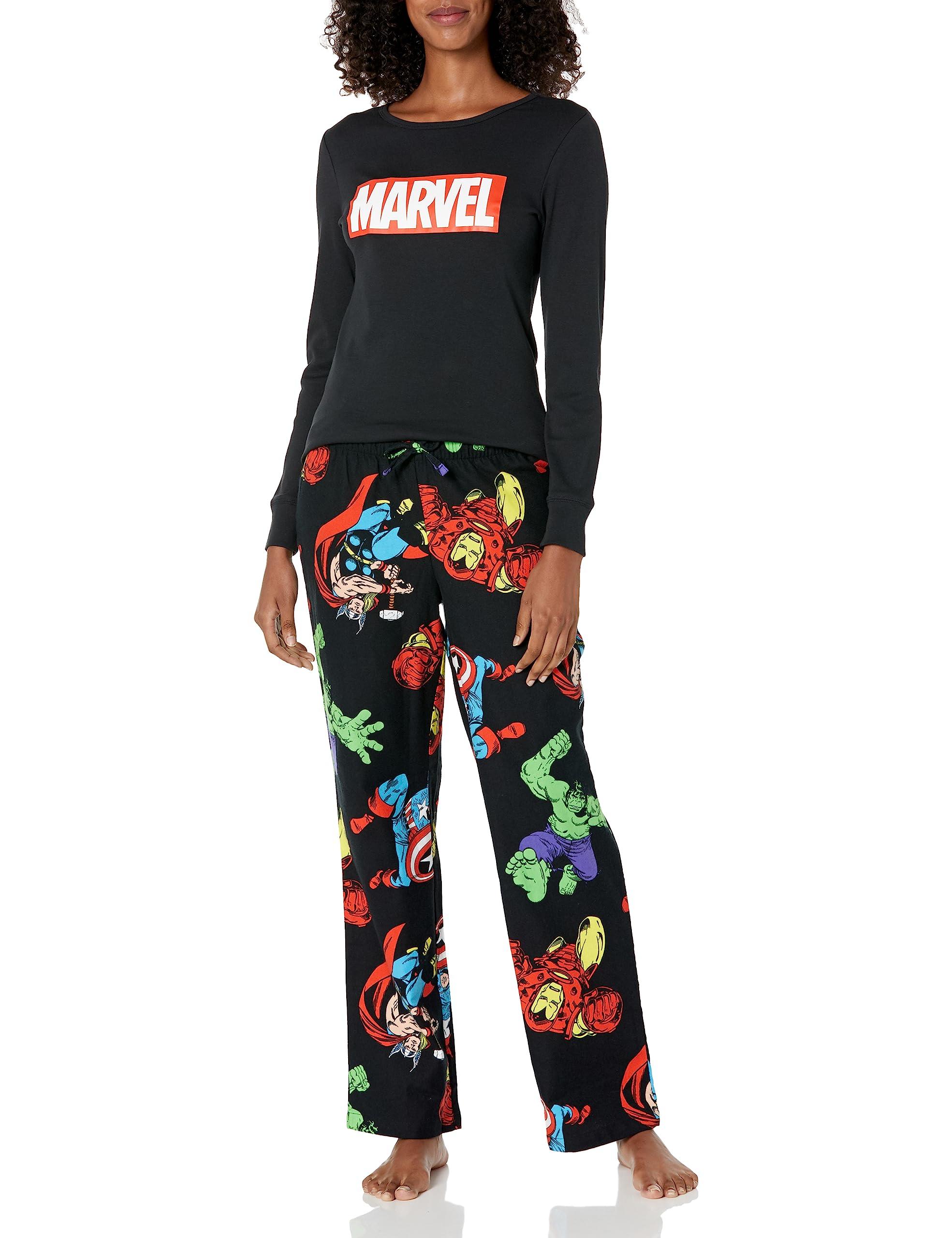 Amazon Essentials Marvel Schlafanzug-Schlaf-Sets Flanell in Schwarz | Lyst  DE