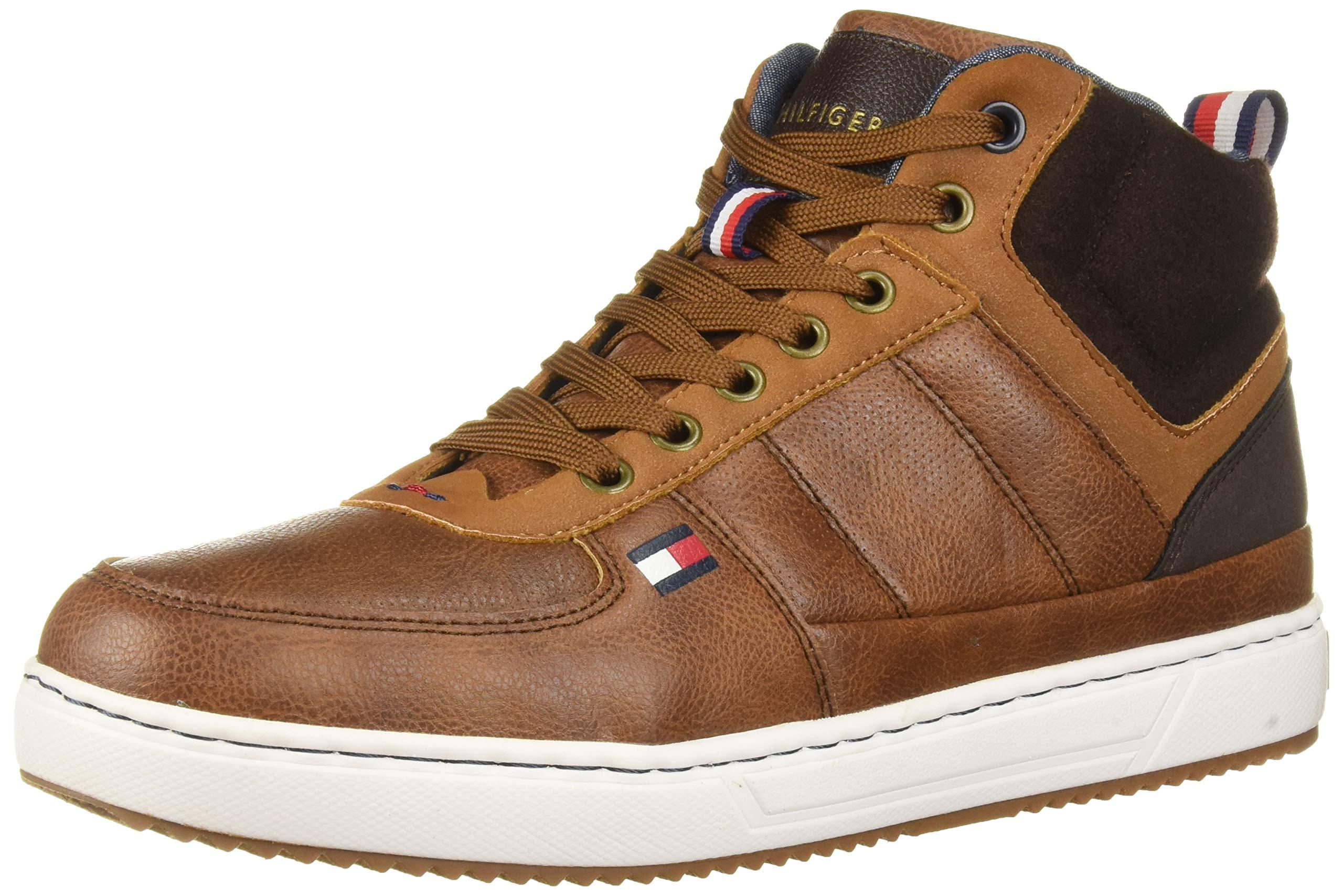 tommy hilfiger brown sneakers
