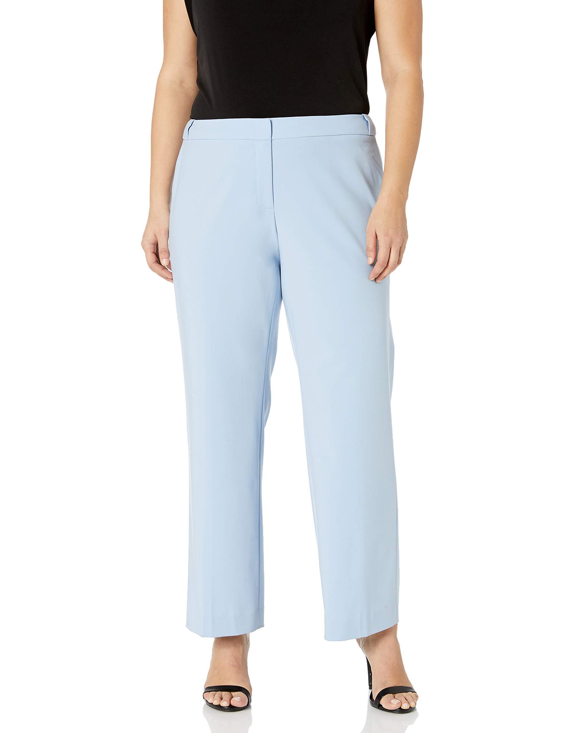 calvin klein women's linen pant with elastic waistband