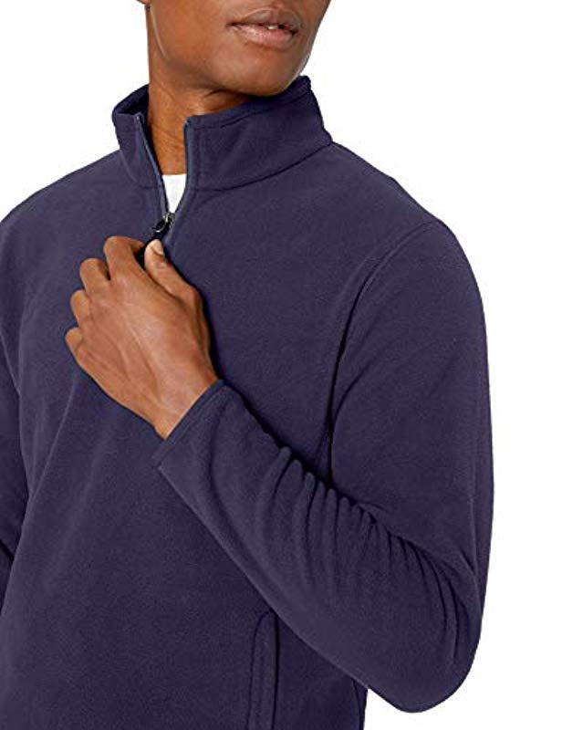 Amazon Essentials Quarterzip Polar Fleece Jacket in Navy (Blue) for