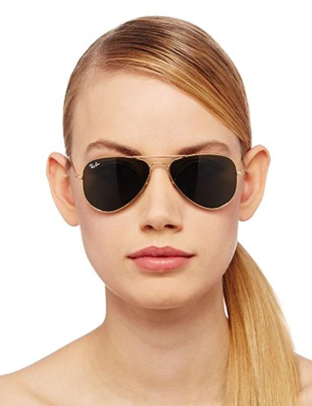 ray ban women's small aviator sunglasses