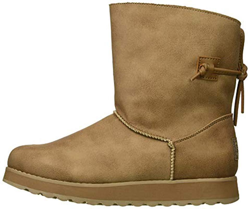skechers keepsakes mid calf double buckle boot with studs