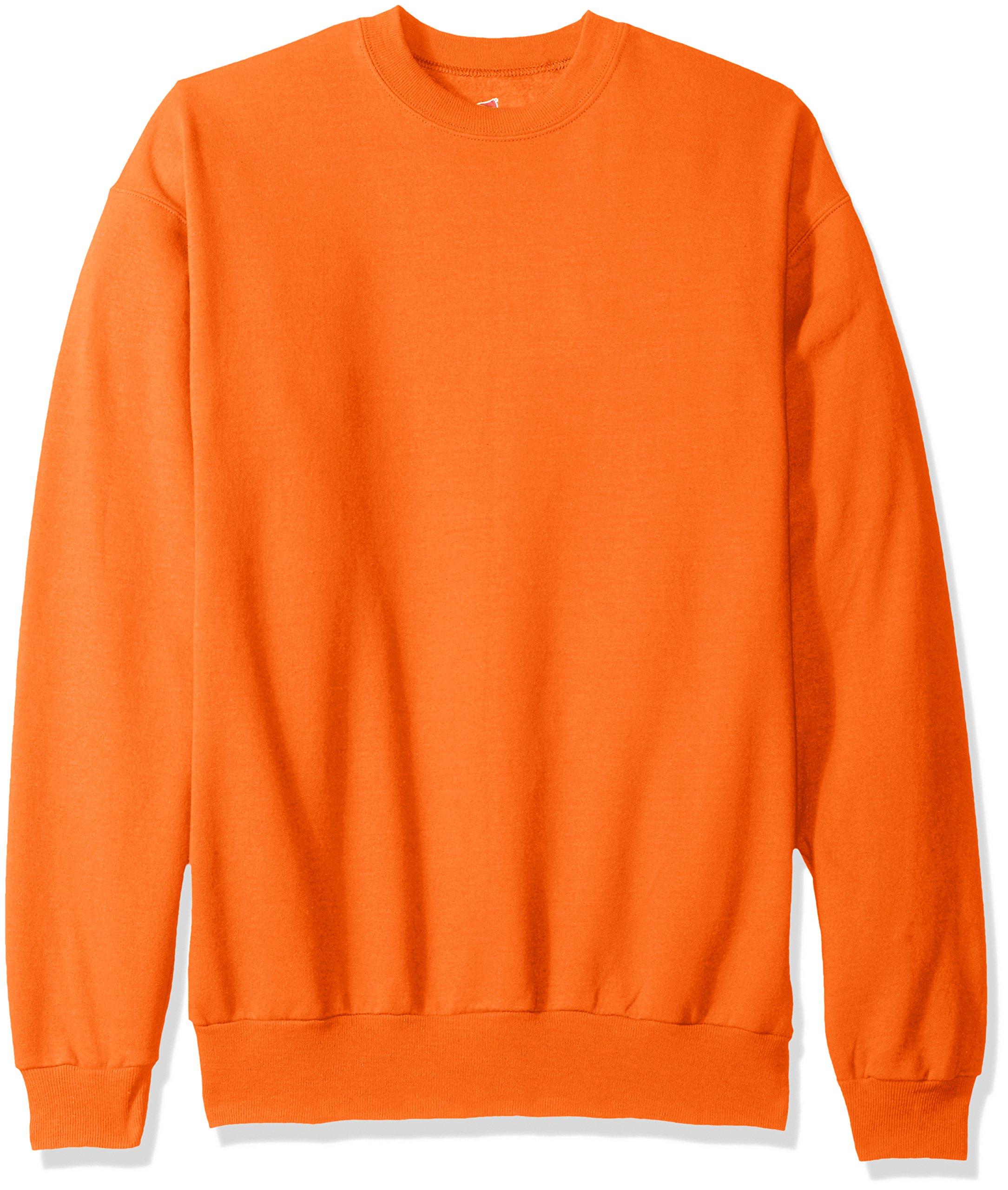 Hanes Ecosmart Fleece Sweatshirt in Orange for Men - Save 23% - Lyst