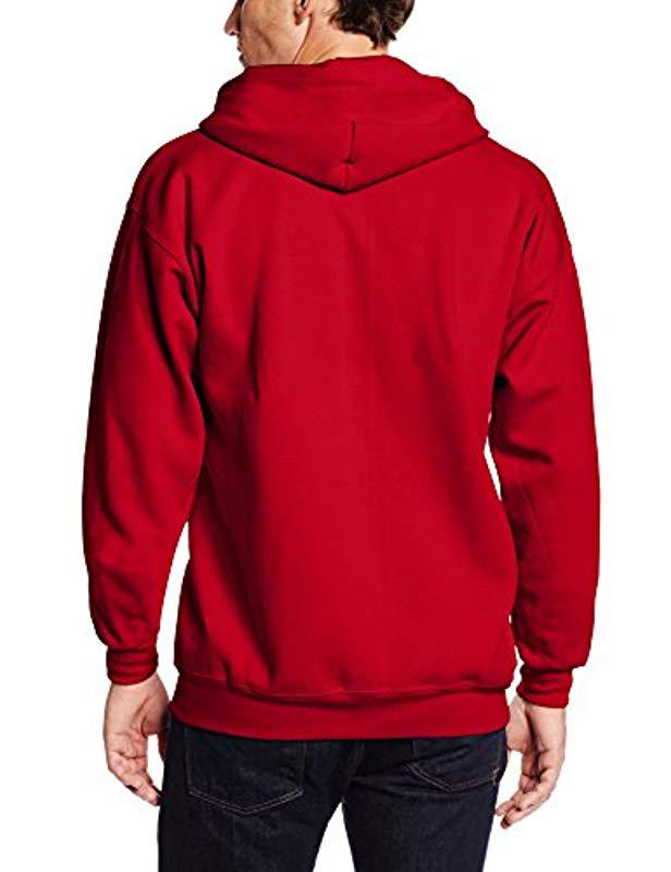 Hanes Full Zip Ultimate Heavyweight Fleece Hoodie in Deep Red (Red) for Men Save 41 Lyst