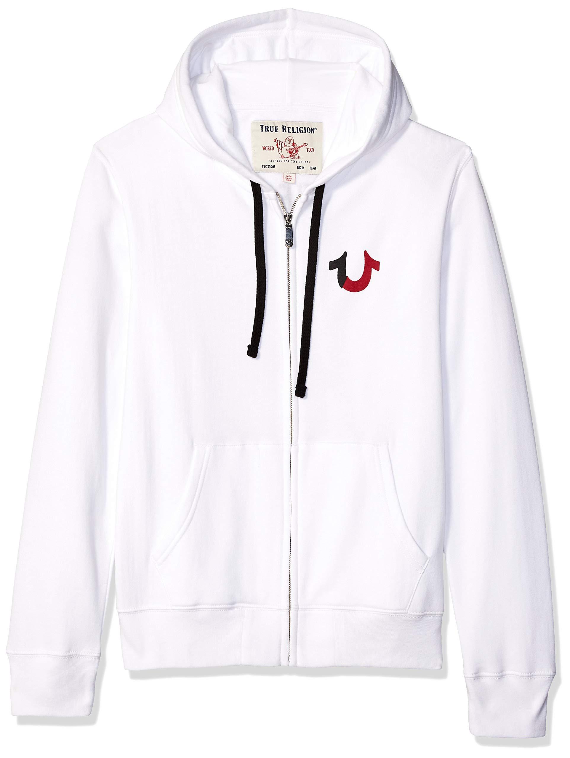 true religion grey zip up hoodie