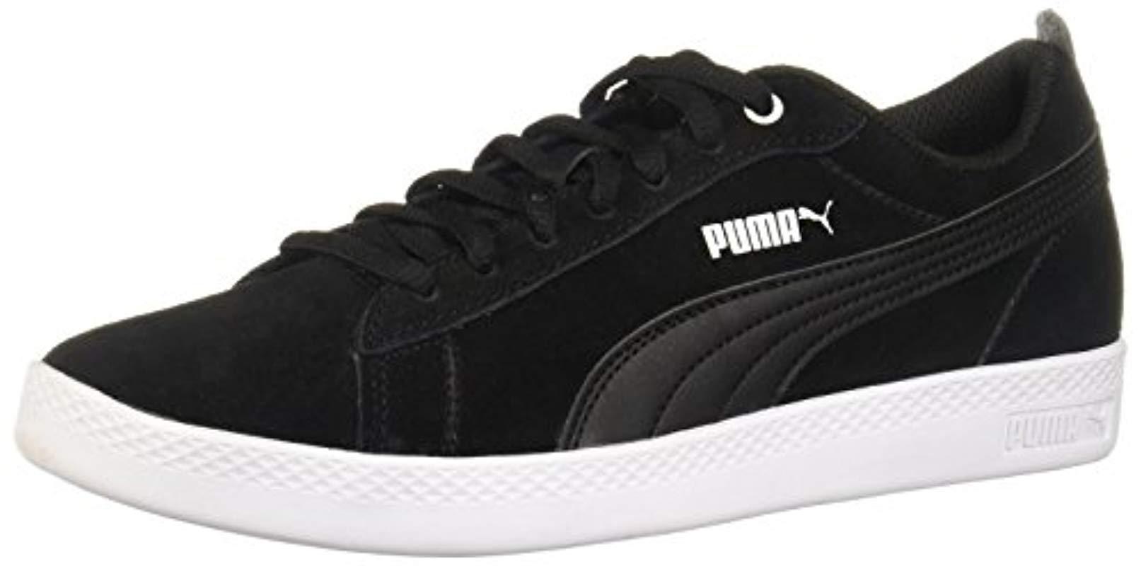 PUMA Suede Smash Wns V2 Sneaker in Black - Lyst