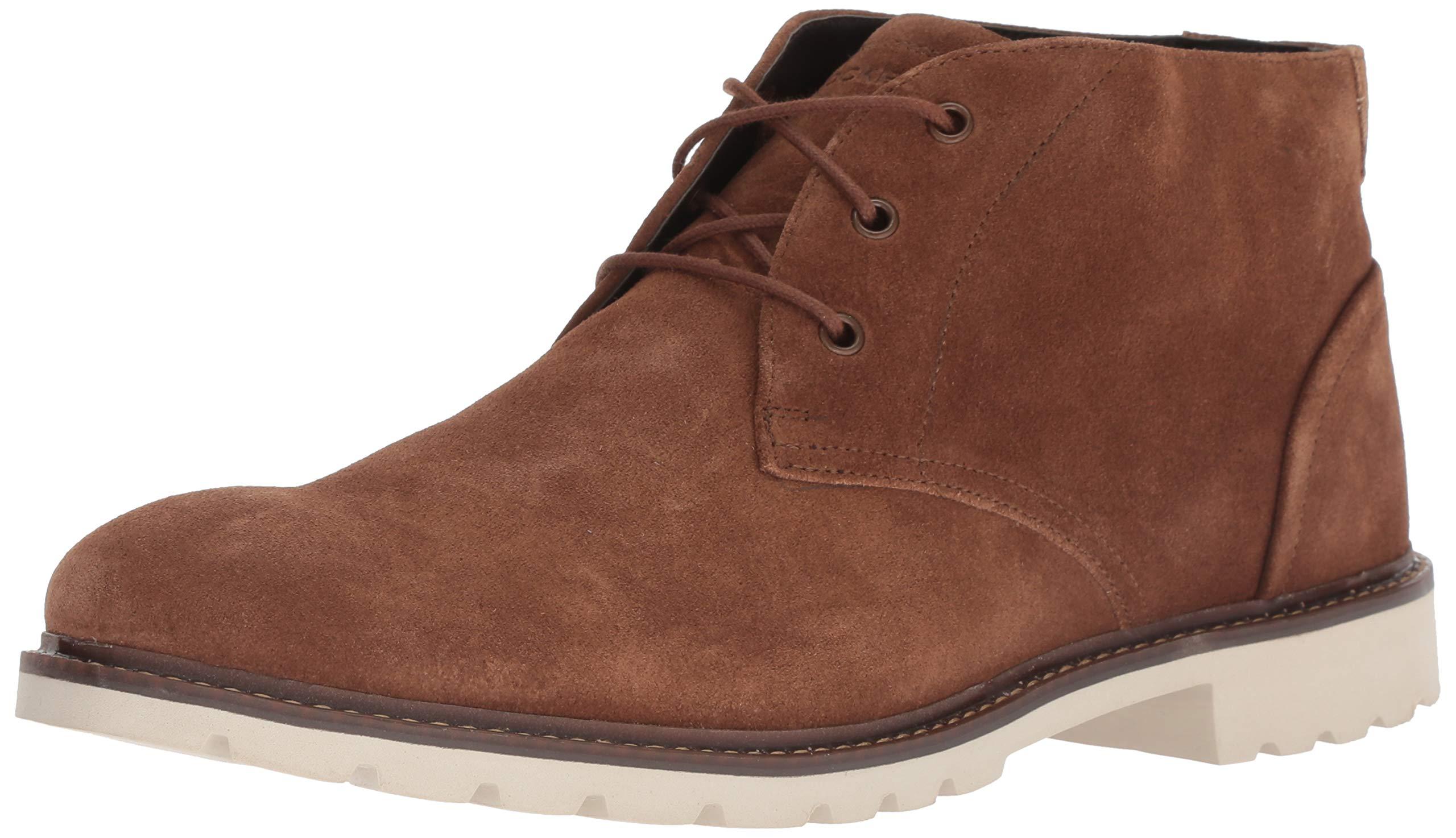 rockport men's leather sharp & ready chukkas