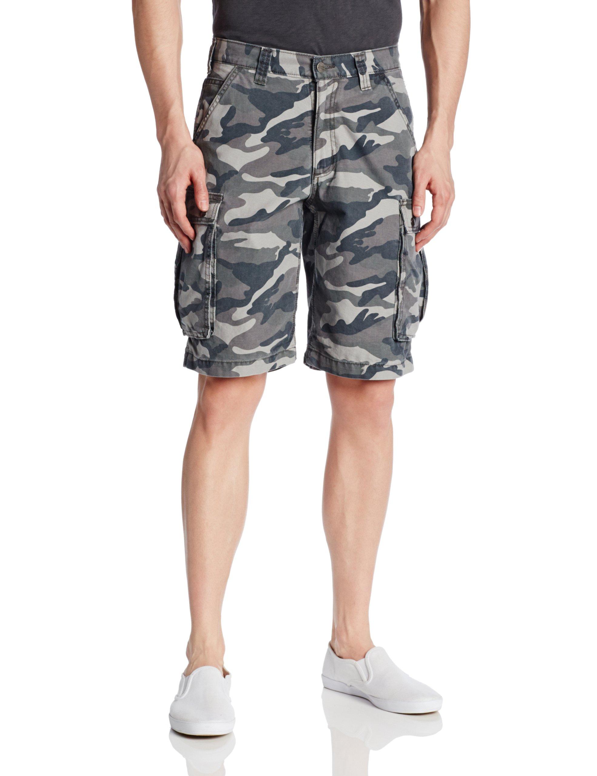Carhartt Canvas Rugged Cargo Camo Short Relaxed Fit,Rugged Gray Camo,31