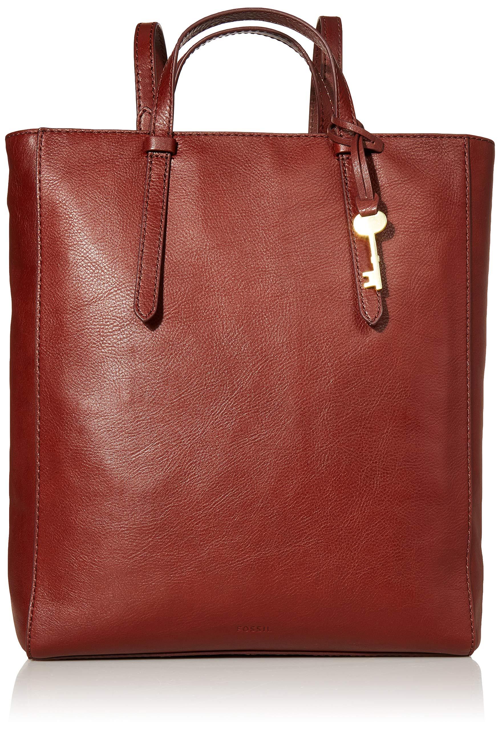 fossil camilla convertible large leather backpack
