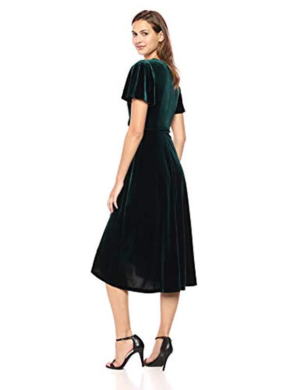 vince camuto flutter sleeve dress