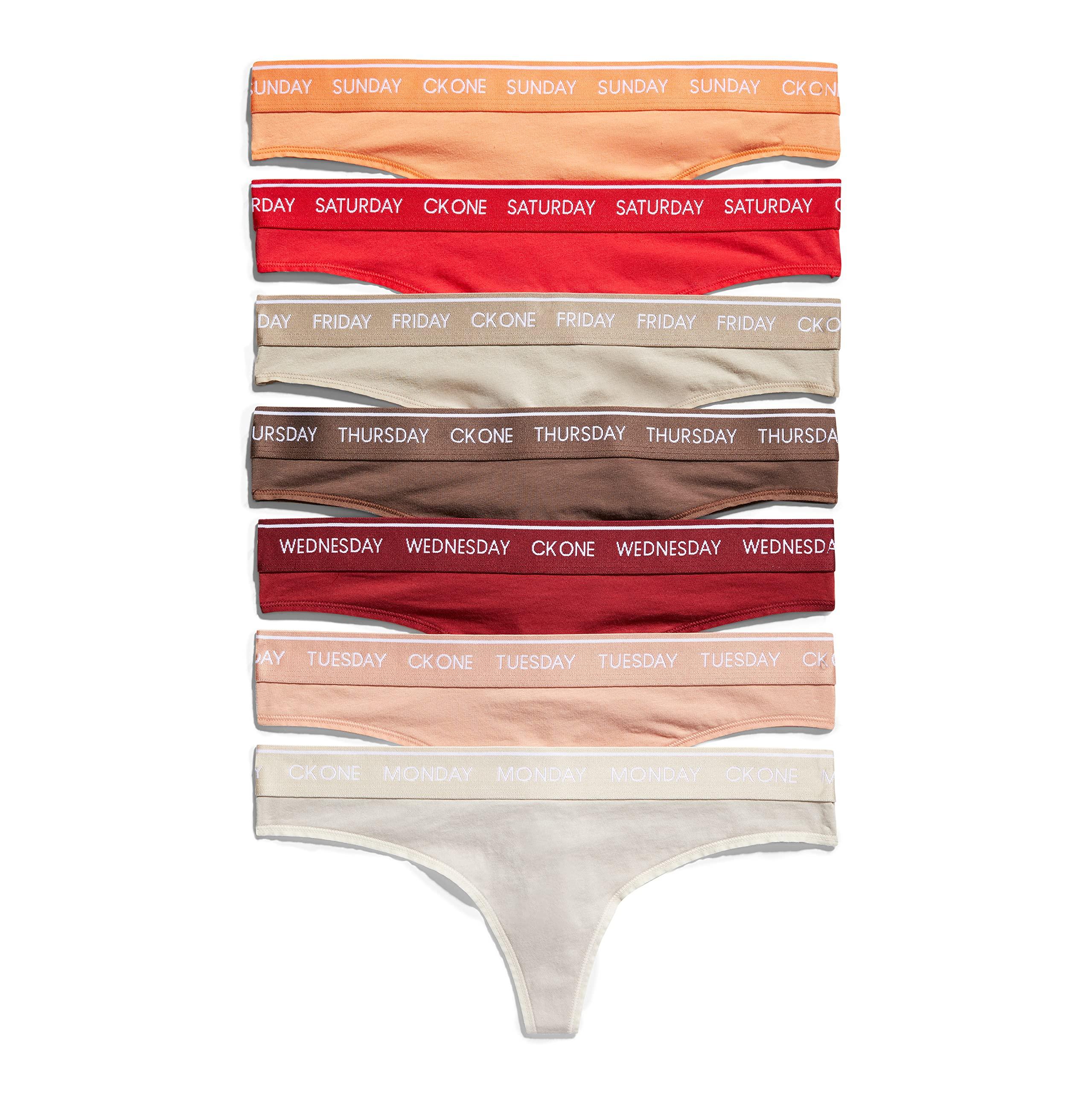 Calvin Klein Ck One Cotton Thong Panty in Red | Lyst