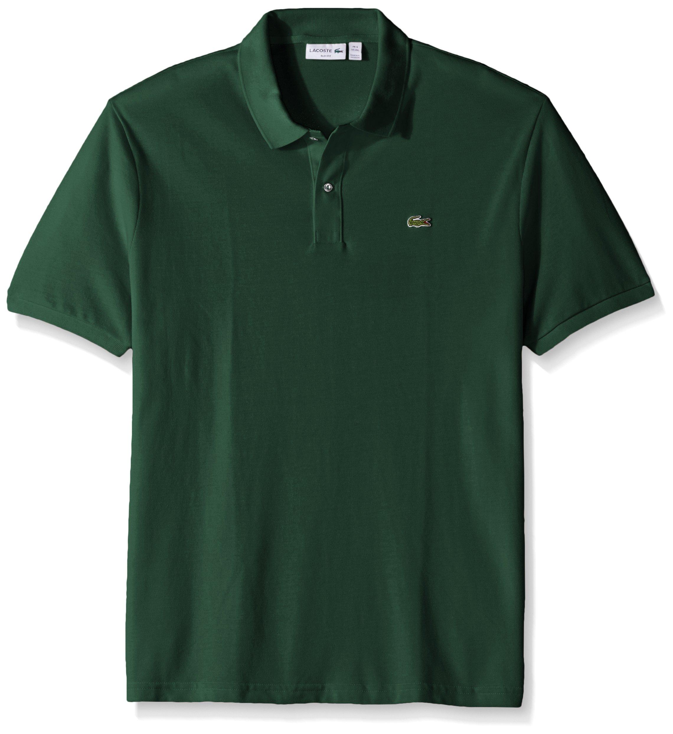 Lacoste slim fit polo green cheap