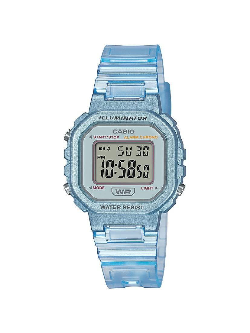 GShock Illuminator Alarm Chronograph Clear Blue Digital Watch La20whs